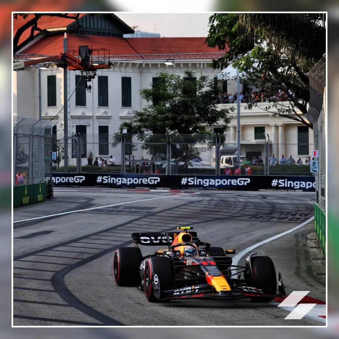 Afternoon practice session during daylight at the Singapore Grand Prix