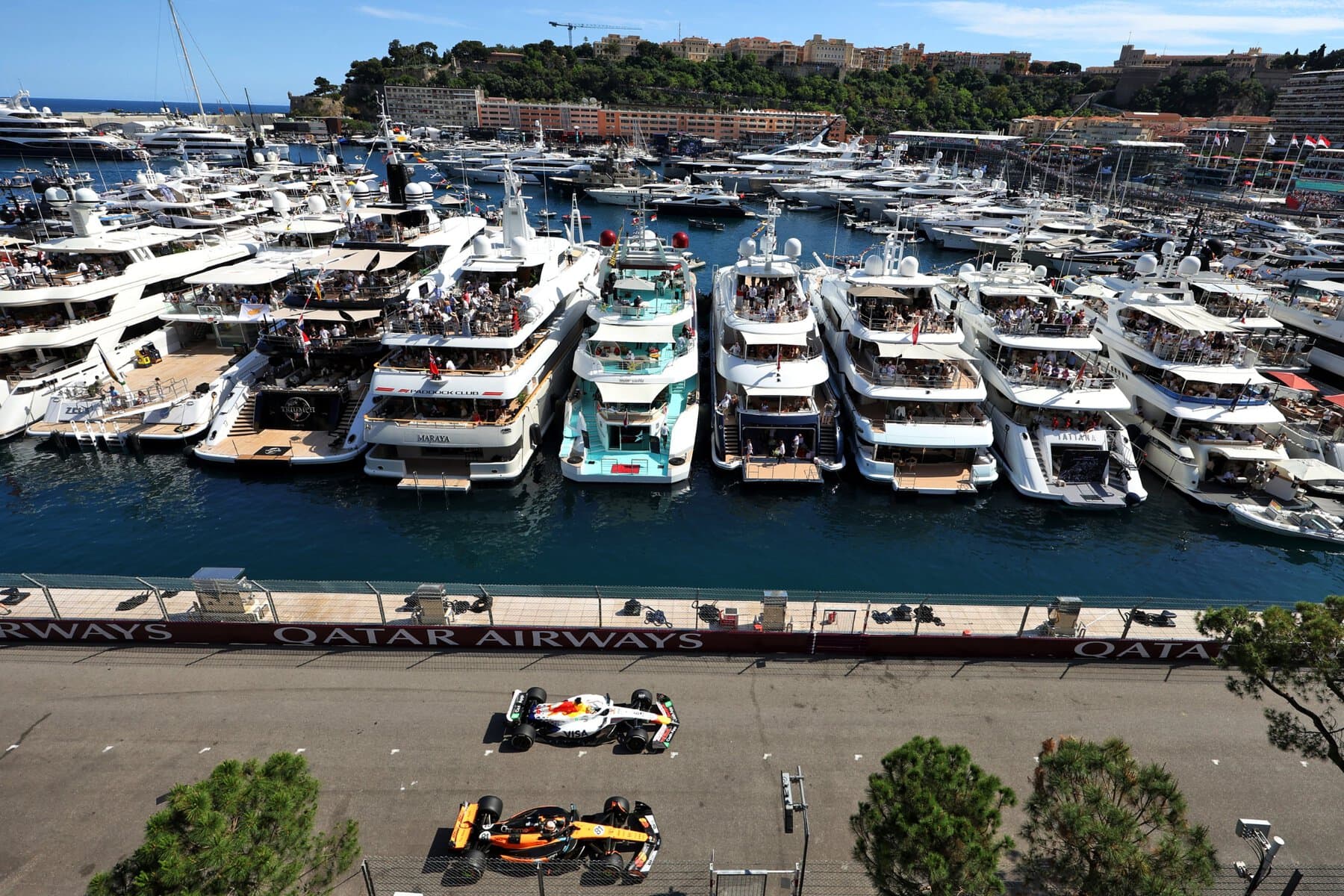 Yachts at Monaco Grand Prix