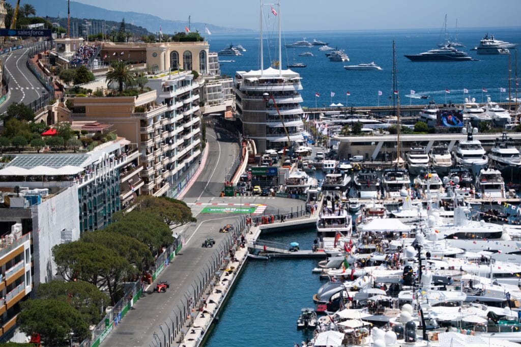 Yachts at Monaco Grand Prix