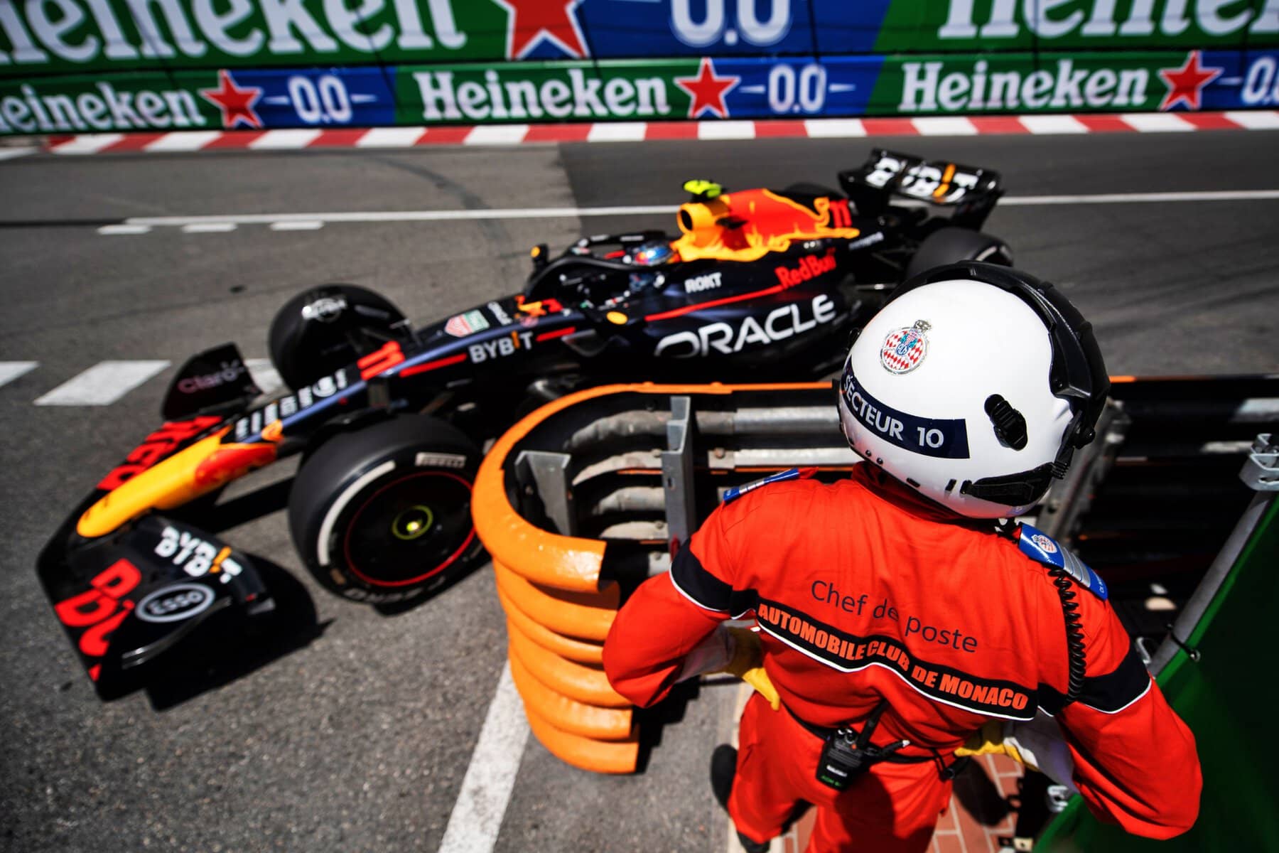 Marshall and Red Bull at the Monaco Grand Prix.