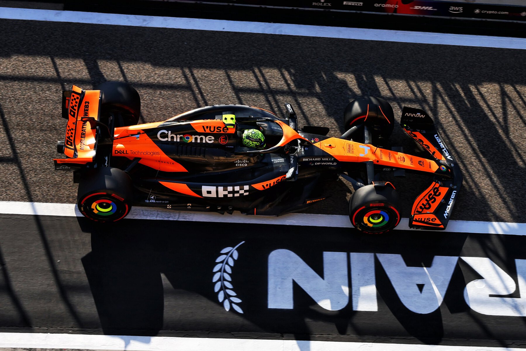 mclaren at the Bahrain Grand Prix.