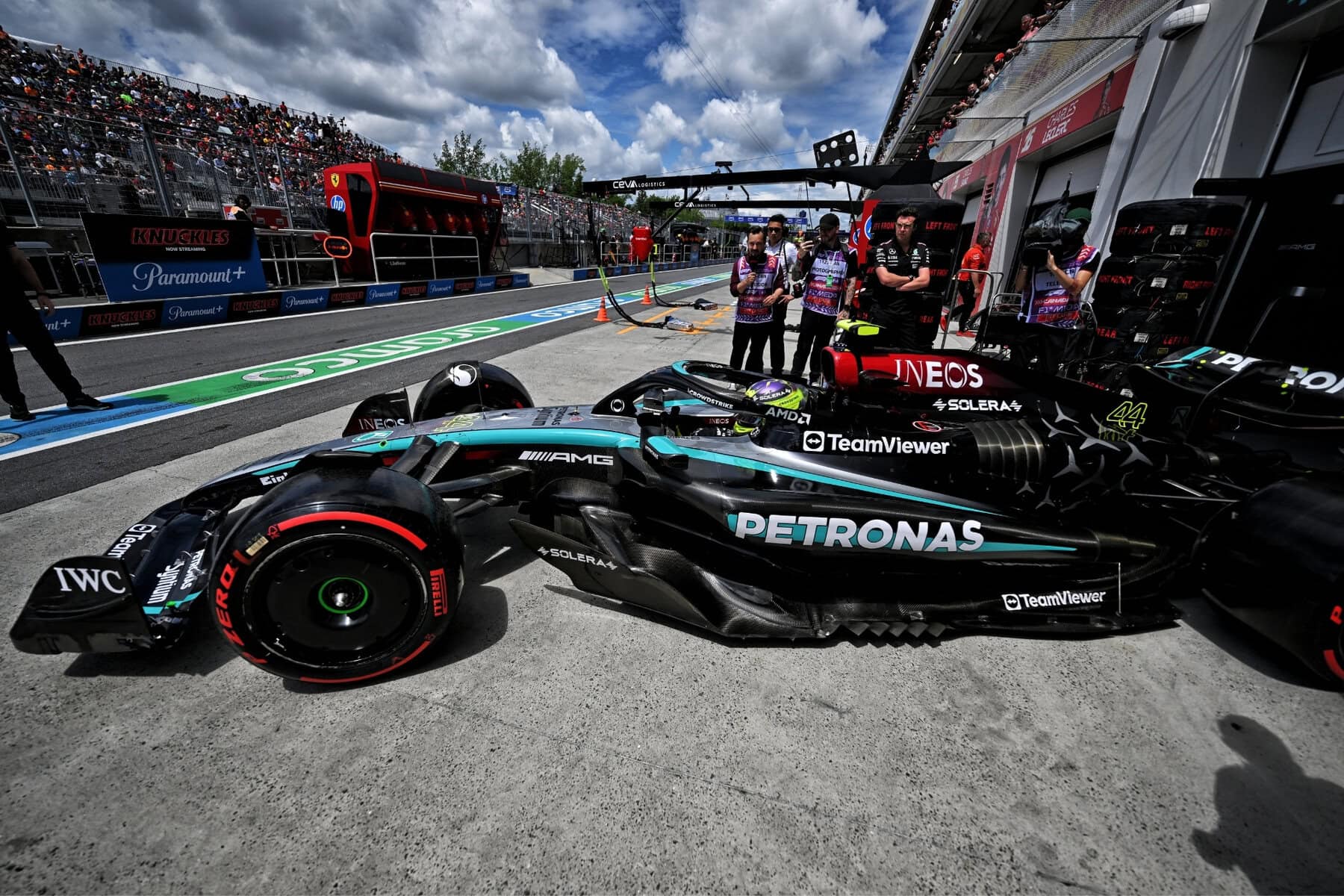 Mercedes F1 car Canadian Grand Prix