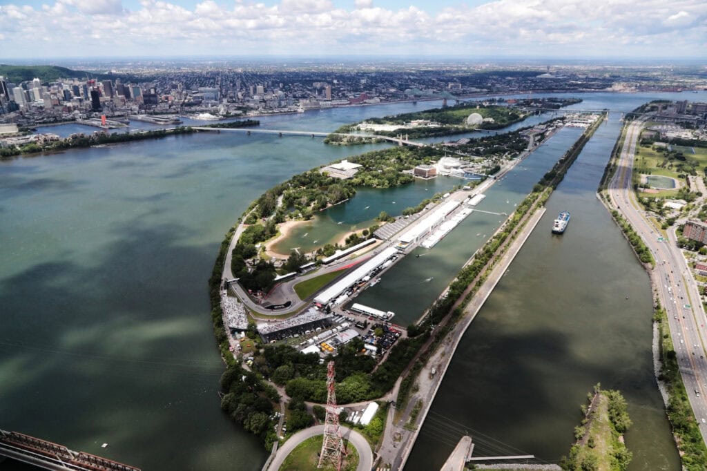 Circuit Gilles Villeneuve on Île Notre-Dame in the Saint Lawrence River