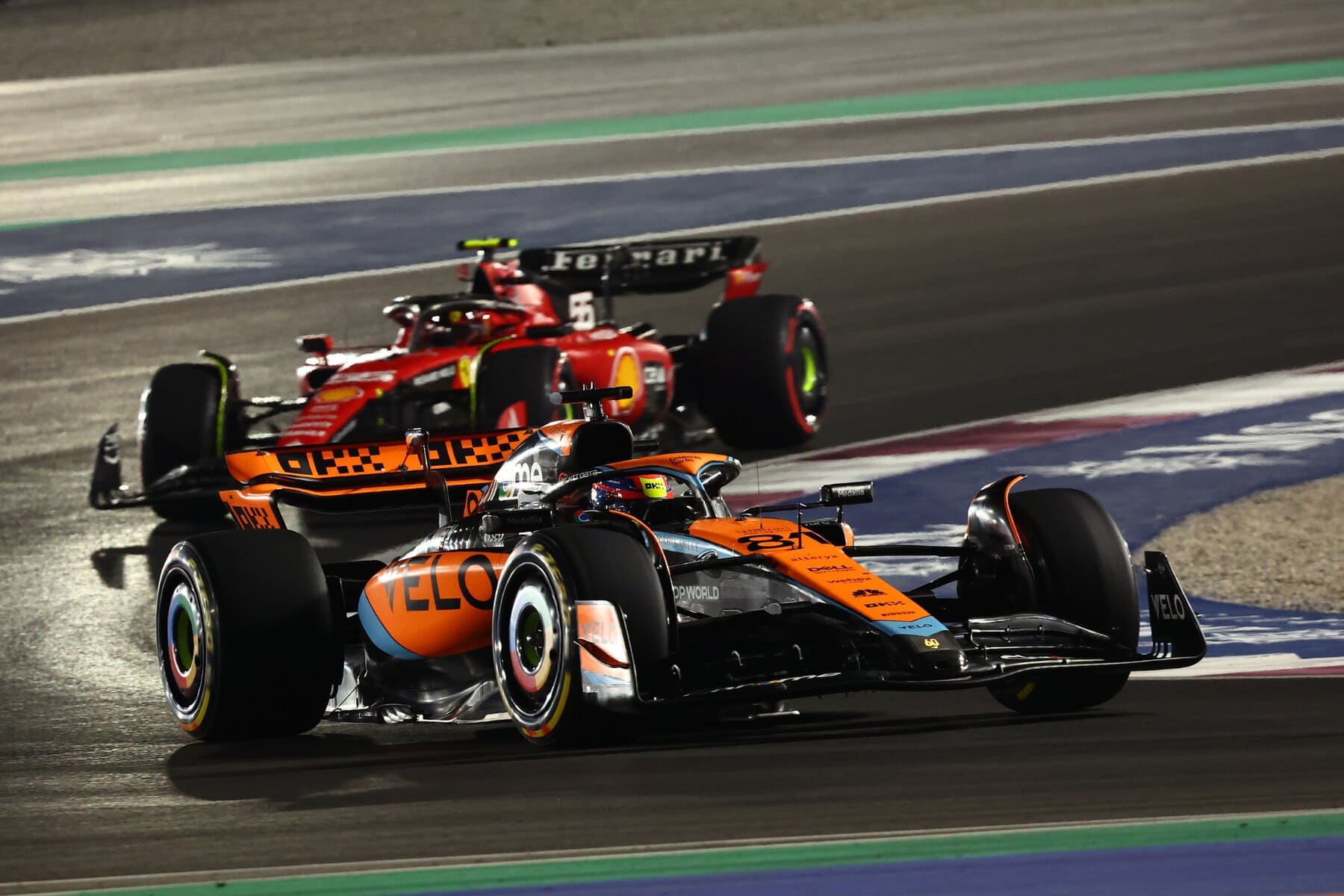 mclaren cars at the Qatar Grand Prix