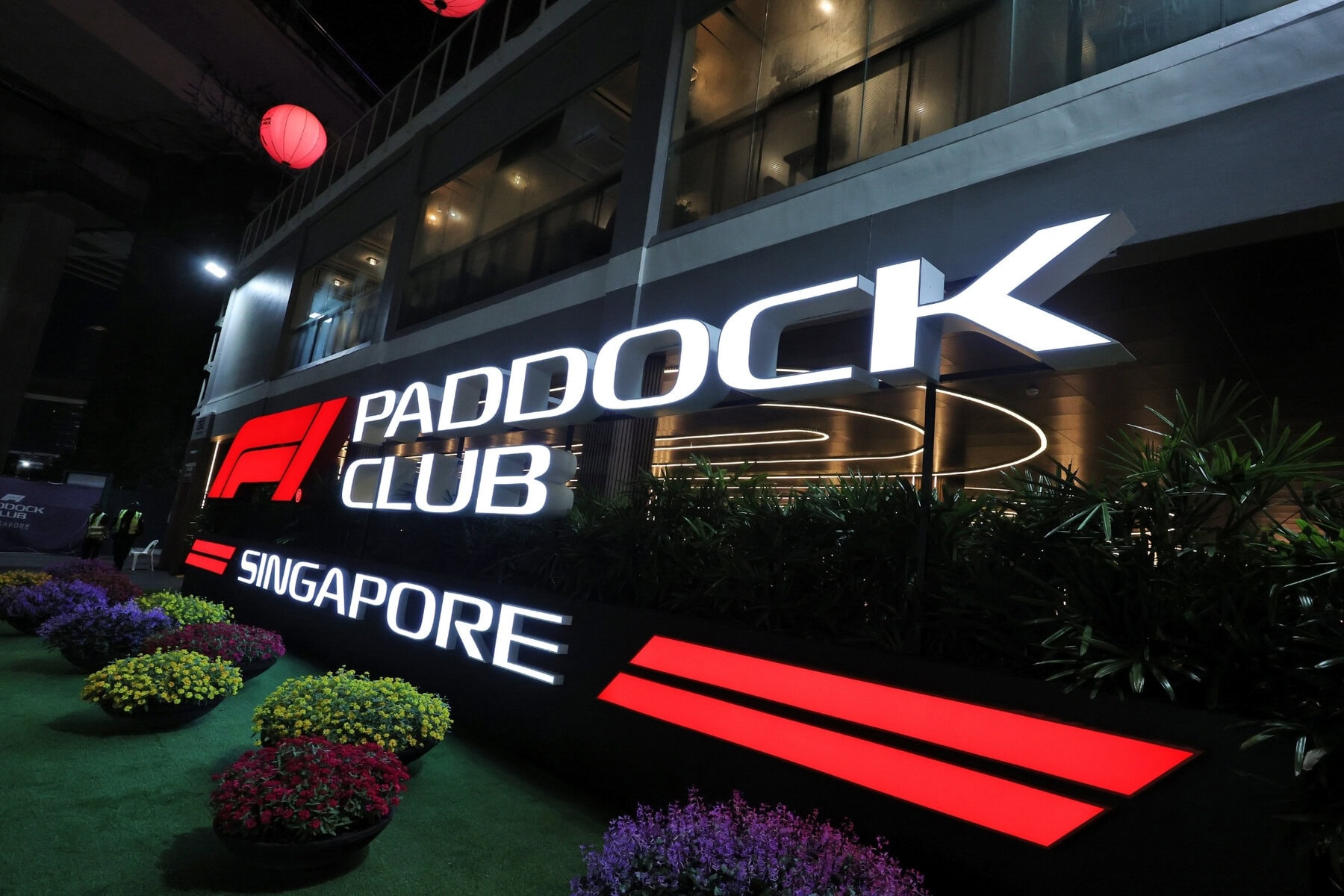 paddock club sign