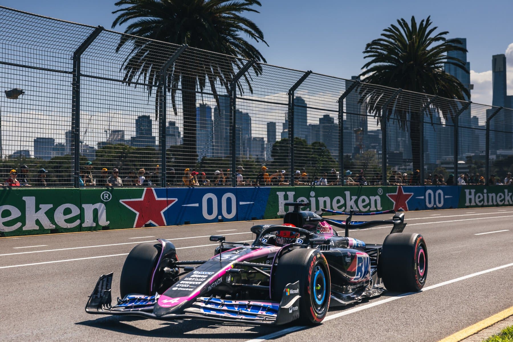 Apline f1 car ​​Australian Grand Prix