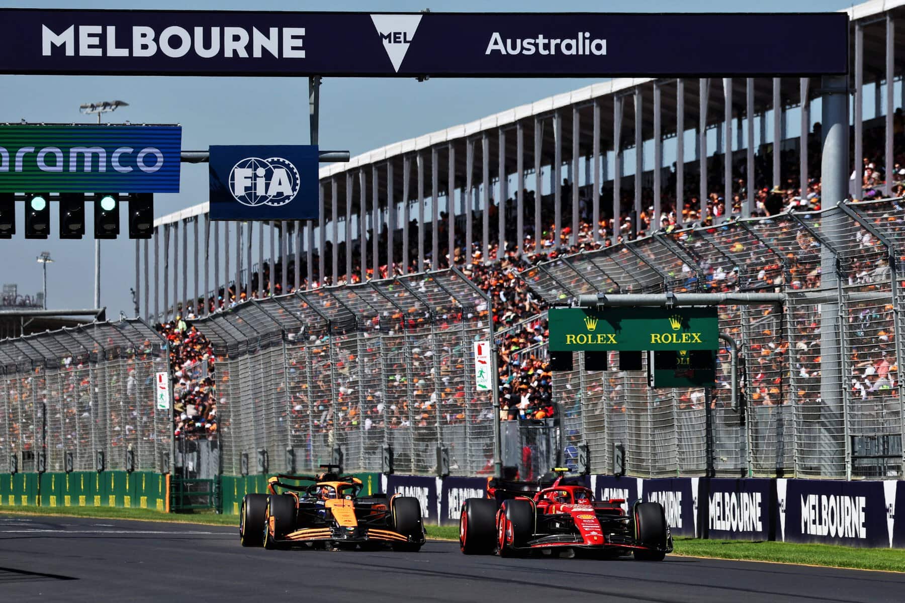 ferrari and mclaren f1 cards ​​Australian Grand Prix
