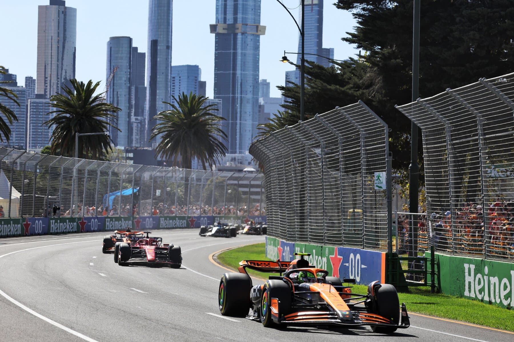 f1 cars at the Australian Grand Prix
