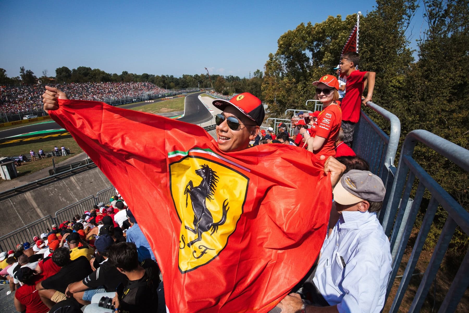 Ferrari fan at the Italian Grand Prix