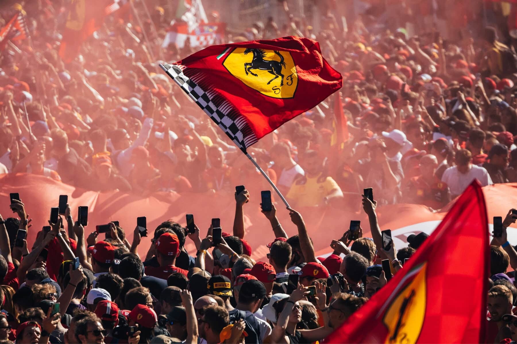 Ferrari fans the Italian Grand Prix