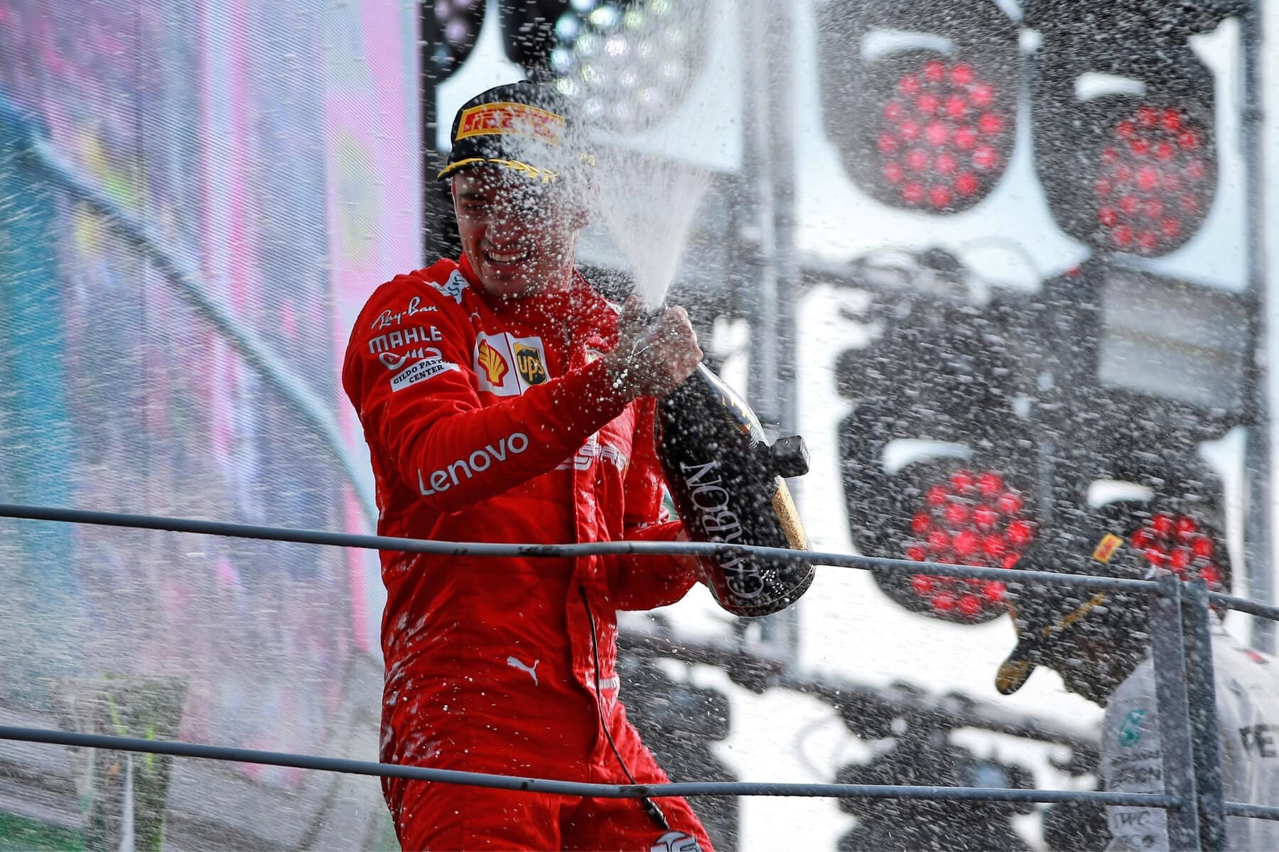 Charles Leclerc at the Italian Grand prix