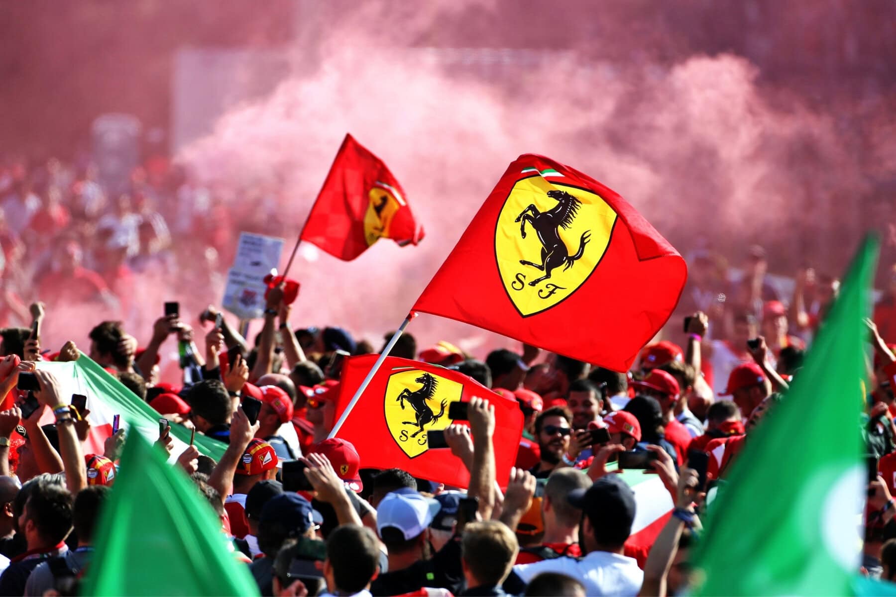 Fans at the Italian Grand Prix