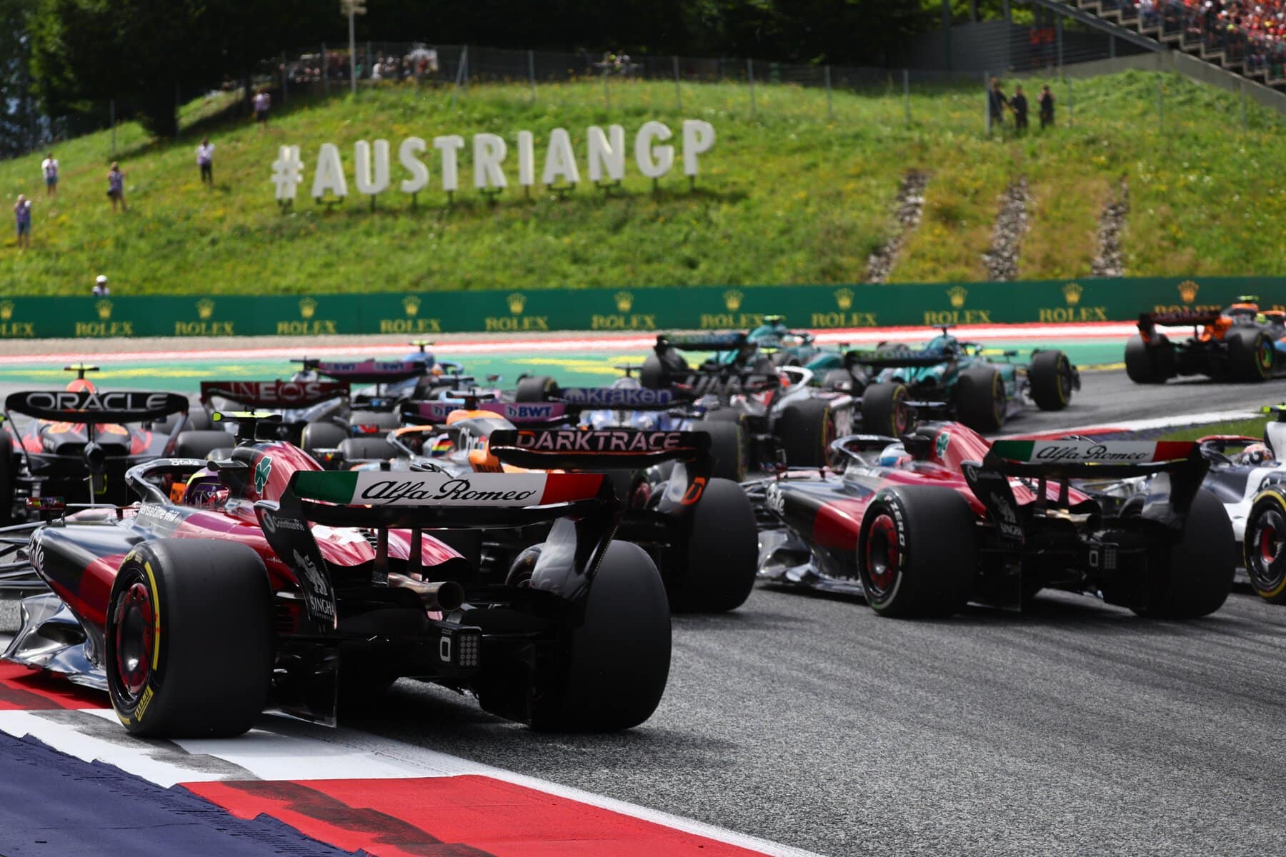 Turn three at the Austrian Grand Prix.
