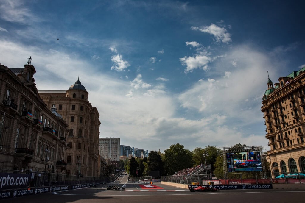 The Baku circuit cuts through the heart of the city