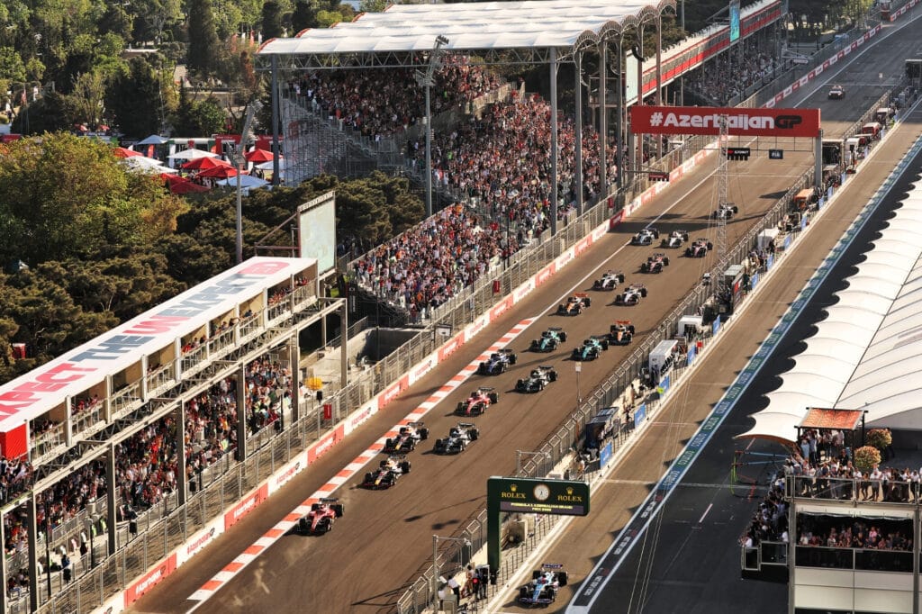 Absheron (Main) Grandstand Azerbaijan Grand Prix. 