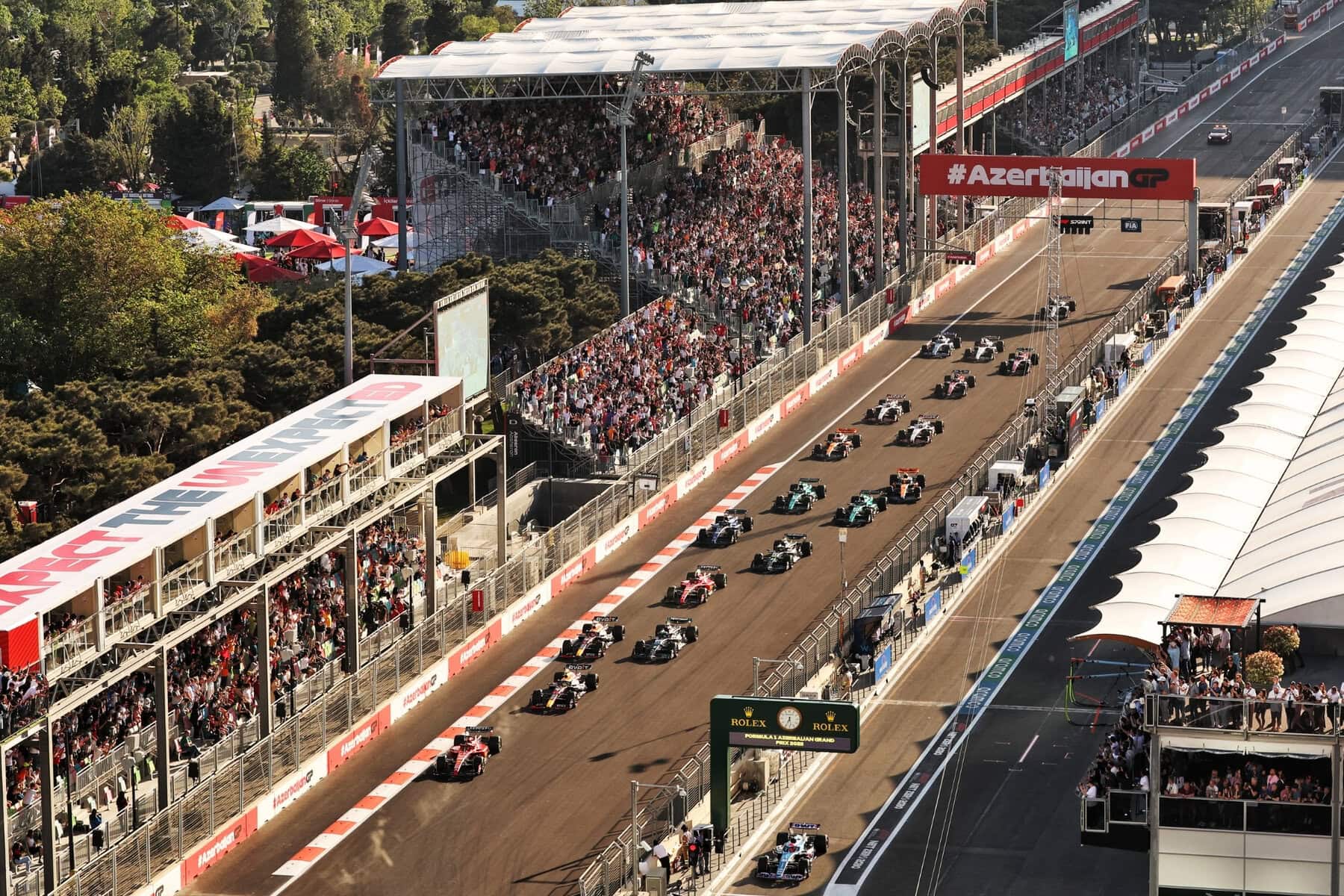 Absheron (Main) Grandstand Azerbaijan Grand Prix.