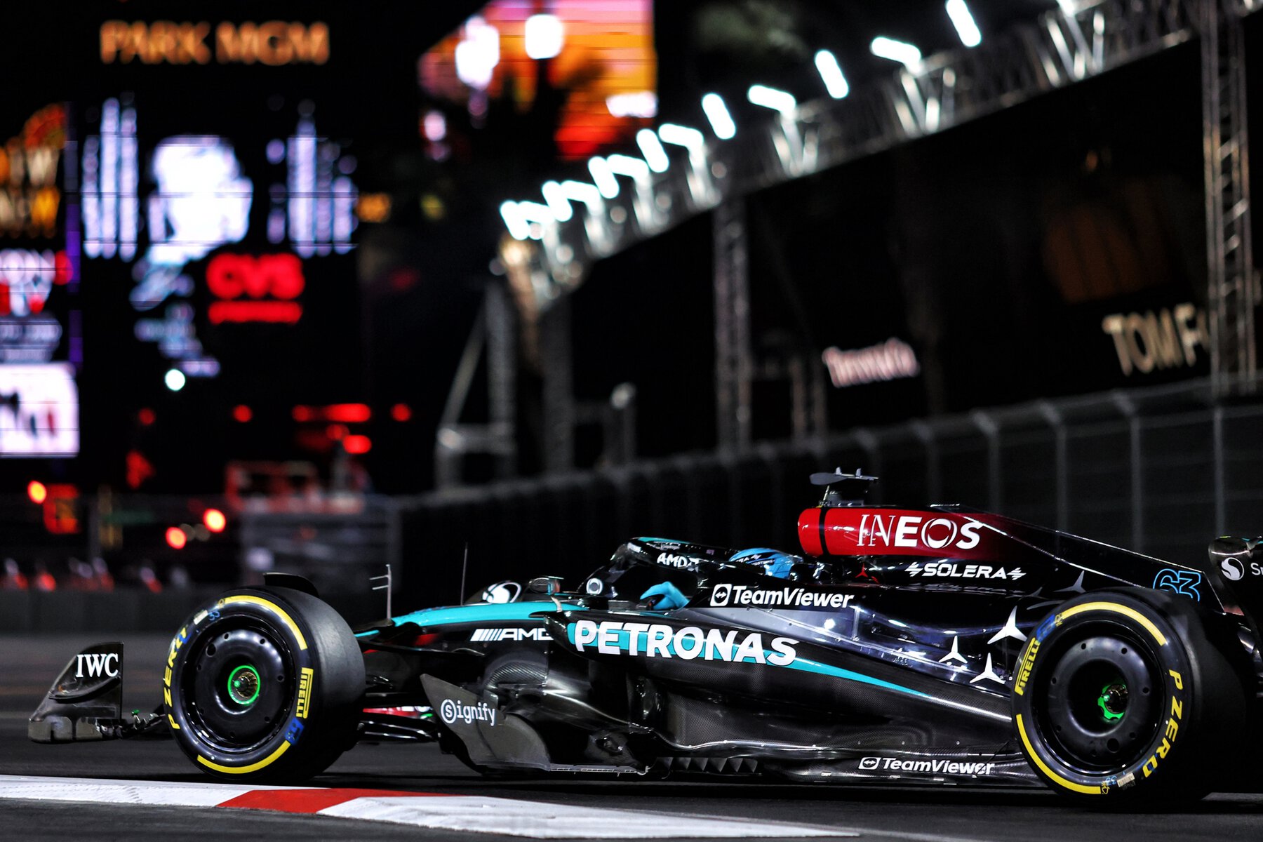 Mercedes at the Las Vegas Grand Prix