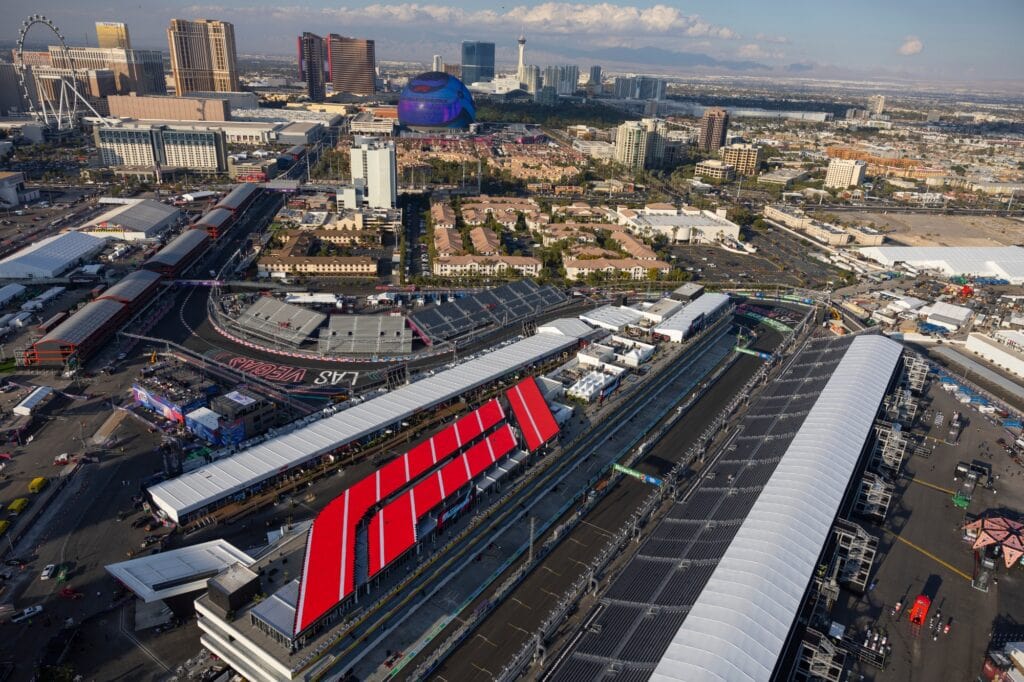 Day time in Vegas on Grand Prix weekend