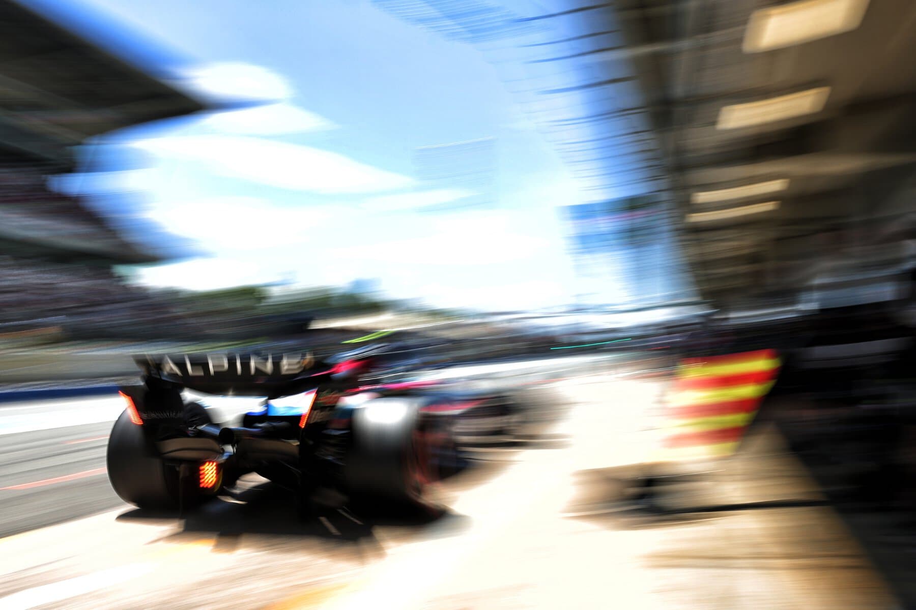 Spanish Barcelona-Catalunya Grand Prix pit lane