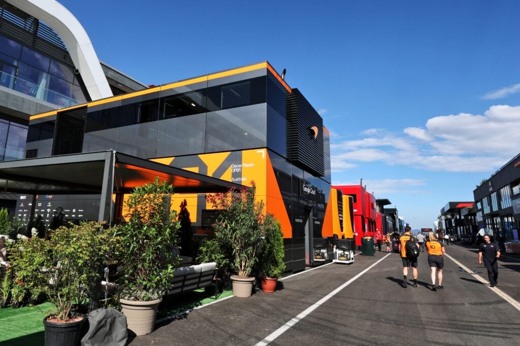 f1 Motorhomes in position for the race weekend
