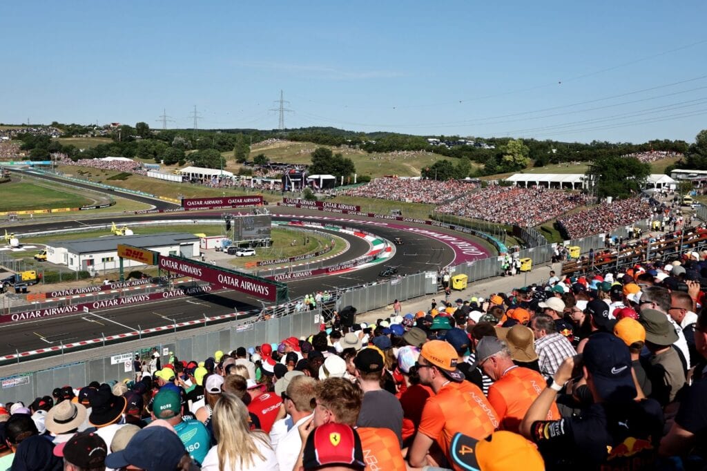 Fan, Apex & Grand Prix Grandstands Hungarian Grand Prix.