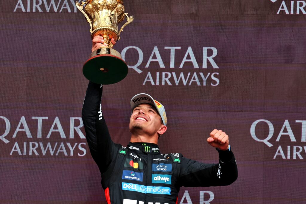 2025 Race winner Lando Norris
