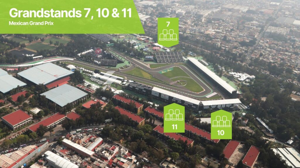 Grandstands 7, 10 & 11 Mexican Grand Prix